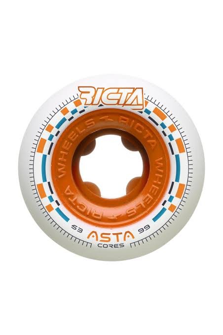 Llanta Ricta blanco y naranja
