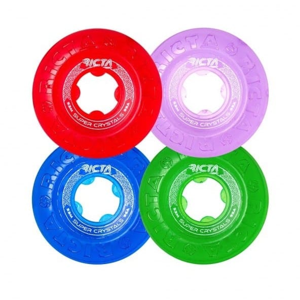 Ruedas ricta cristal de colores